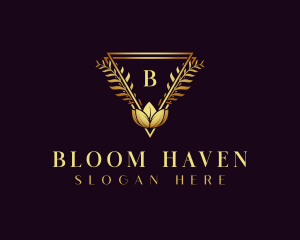 Elegant Bloom Flower logo design