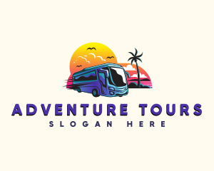 Tour - Tropical Tour Bus logo design