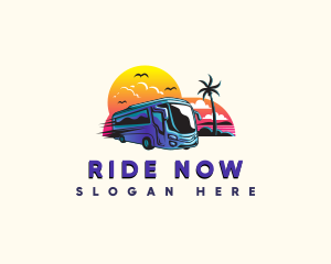 Tropical Tour Bus logo design