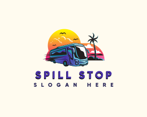 Tropical Tour Bus logo design