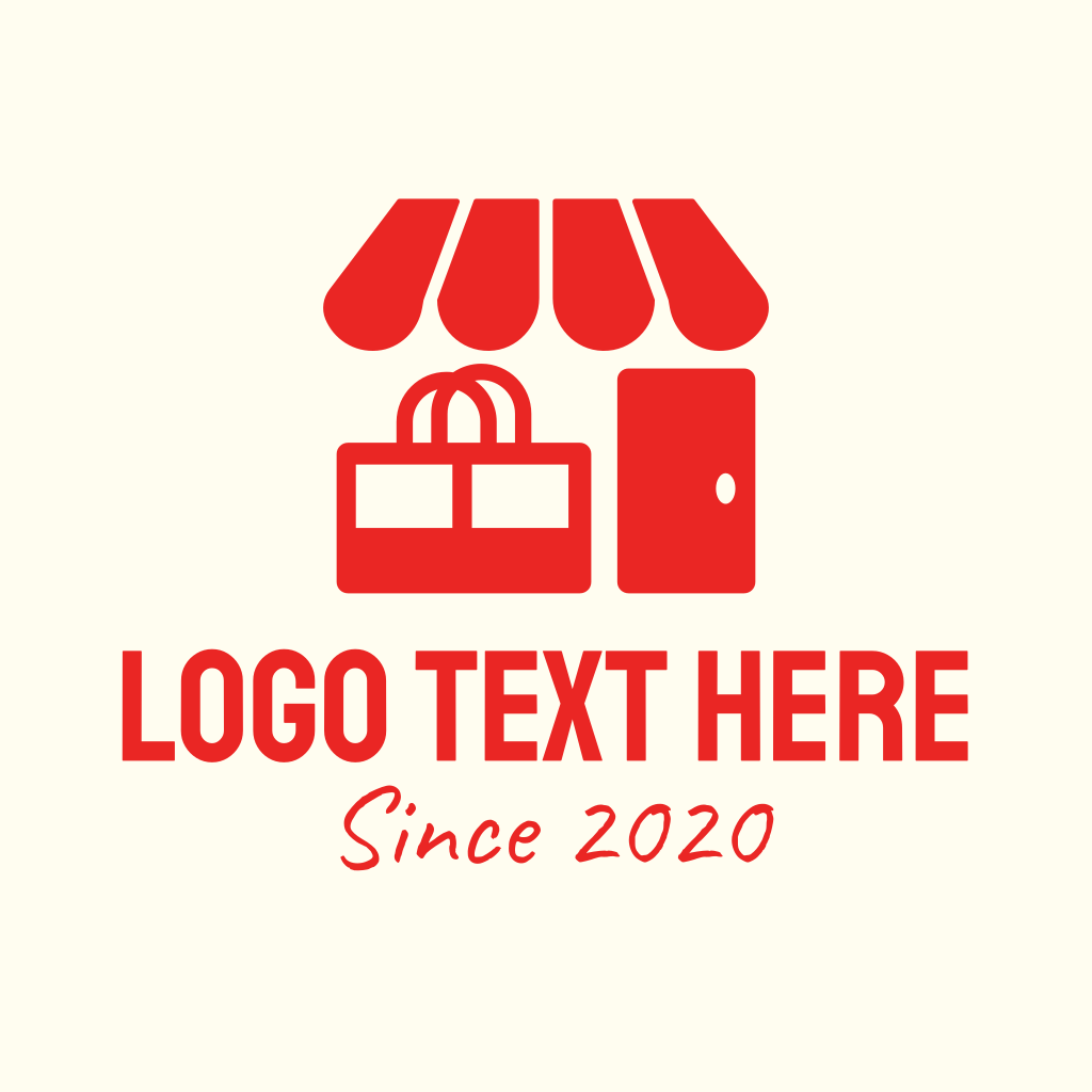 Red Shop Store Mart Logo | BrandCrowd Logo Maker | BrandCrowd | BrandCrowd