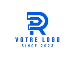 Storehouse - Courier Warehouse Letter R logo design