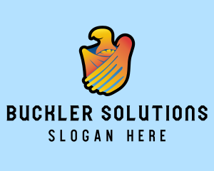 Buckler - Phoenix Bird Shield logo design