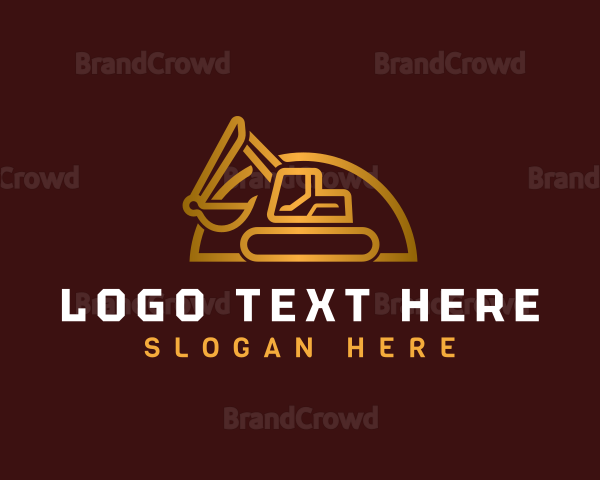 Excavator Backhoe Digger Logo