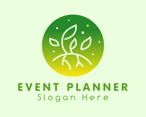 Vegan - Horticulture Plant Cultivation logo design