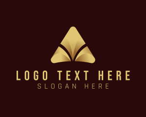 Partner - Luxury Pyramid Gold logo design