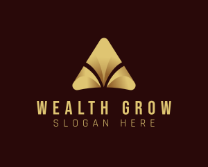 Luxury Pyramid Gold logo design