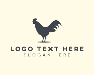 Farm Shop - Rooster Chicken Fowl logo design
