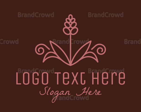 Hyacinth Flower Plant Logo