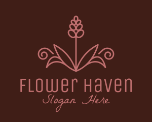 Hyacinth Flower Plant logo design