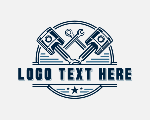 Industrial - Mechanic Garage Piston logo design