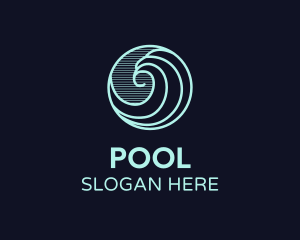 Spa - Water Wave Icon logo design