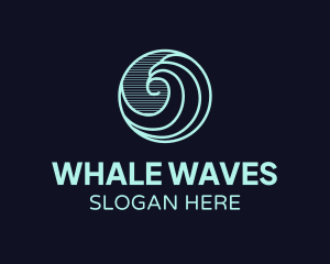 Water Wave Icon logo design