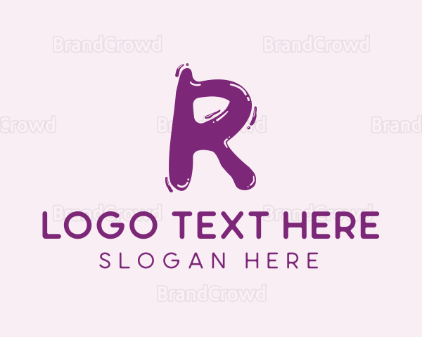 Liquid Soda Letter R Logo