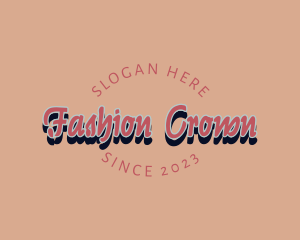 Retro Brand Fashion logo design