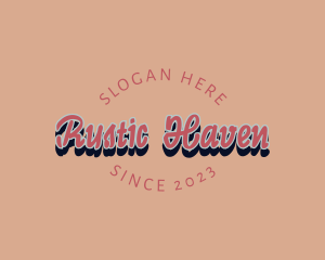 Retro Brand Fashion logo design