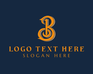 Tailoring - Ornate Boutique Letter B logo design