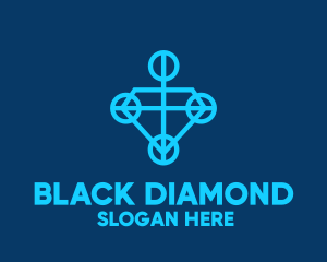 Tech Diamond Symbol logo design