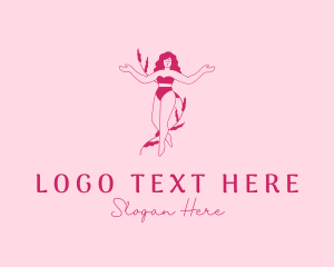 Sexy Woman Bikini Logo