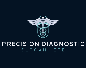 Diagnostic - Medical Clinic Caduceus logo design