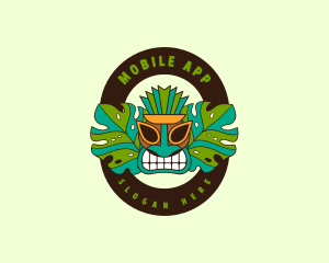 Hawaiian Resort Tiki Logo