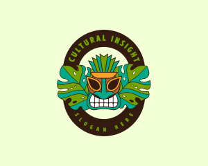 Hawaiian Resort Tiki logo design