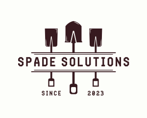 Spade - Shovel Garden Yard Spade logo design