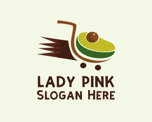 Food - Avocado Grocery Cart logo design