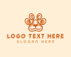 Paw Print - Paw Pet Dog logo design