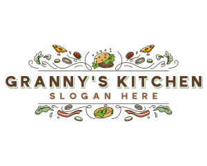 Restaurant Recipe Cooking logo design