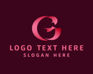 Alphabet - Pink Ribbon G logo design