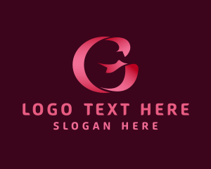 Ribbon - Pink Ribbon G logo design