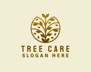 Arboriculture - Golden Leaves Garden logo design