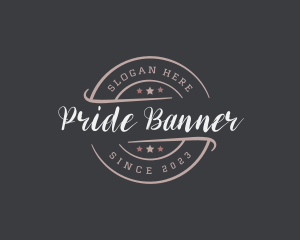 Hipster Business Banner logo design