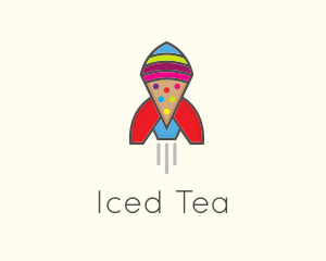 Ice Cream Rocket logo design