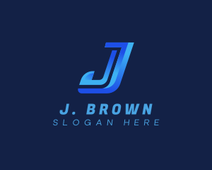 Startup Business Tech Letter J logo design
