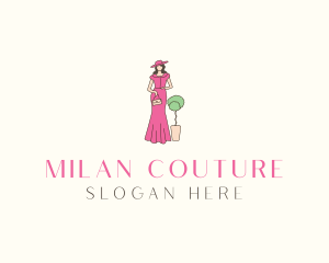 Couture Fashion Girl logo design