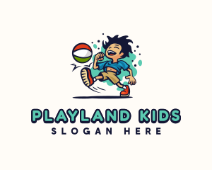 Kid - Kid Play Ball logo design