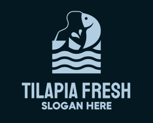 Tilapia - Seafood Fishing Grounds logo design