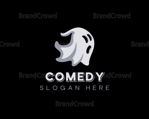 Haunted Scary Ghost Logo
