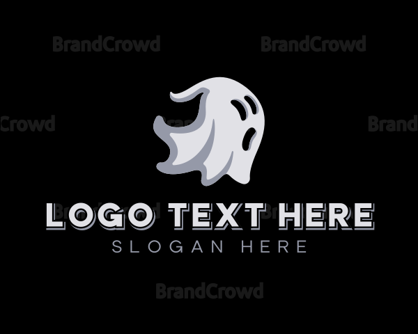 Haunted Scary Ghost Logo