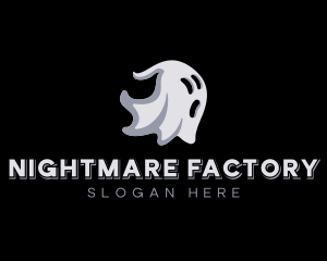 Scary - Haunted Scary Ghost logo design