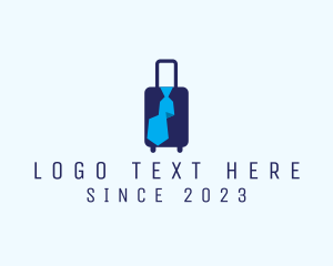 Baggage - Neck Tie Travel Luggage logo design