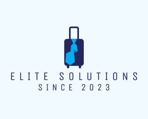 Executive - Neck Tie Travel Luggage logo design