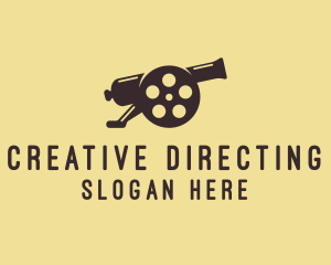 Directing - Film Reel Cannon logo design
