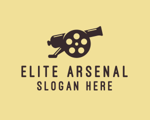 Arsenal - Film Reel Cannon logo design