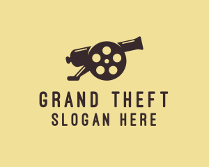 Production - Film Reel Cannon logo design