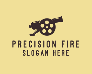 Film Reel Cannon  logo design