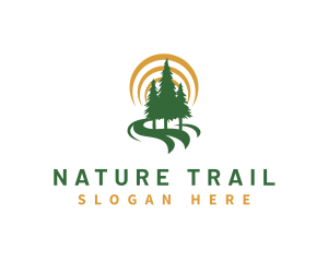 Trail - Nature Forest Hiking logo design