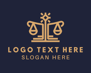 Judiciary - Elegant Lawyer Scale logo design